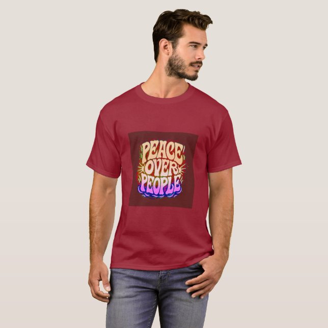 Peace Over People | Luxury Mental Health T-Shirt | (Vorne ganz)