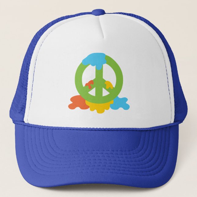 Peace Paint Truckerkappe (Vorderseite)