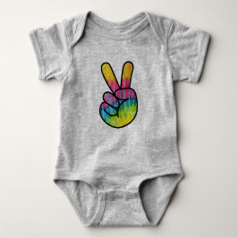 Peace Peace-Zeichen  Peace-Symbol Frieden Baby Strampler