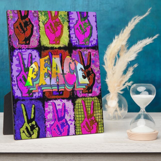 Peace Plaque Fotoplatte (Seite)