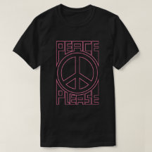 Peace Please Rosa Umrandete Schrift