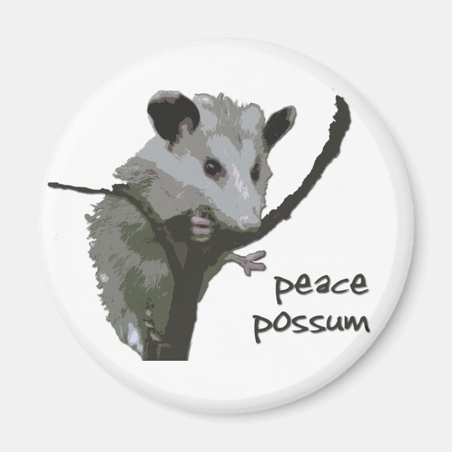 Peace Possum Magnet (Vorne)