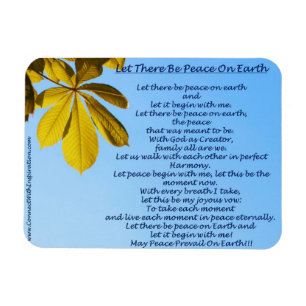 Peace-Prayer-Lass-There-be-Peace-on-Earth-PQ-0118- Magnet