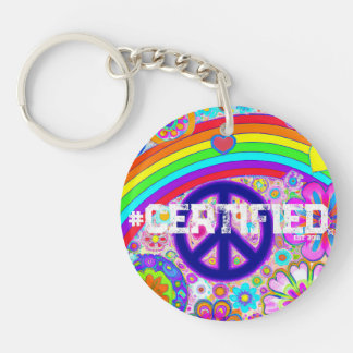 PEACE PRIDE Krawatte Dye KEY KETTE Schlüsselanhänger