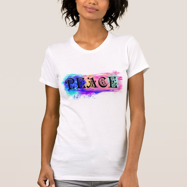 Peace Print Design T-Shirt (Vorderseite)