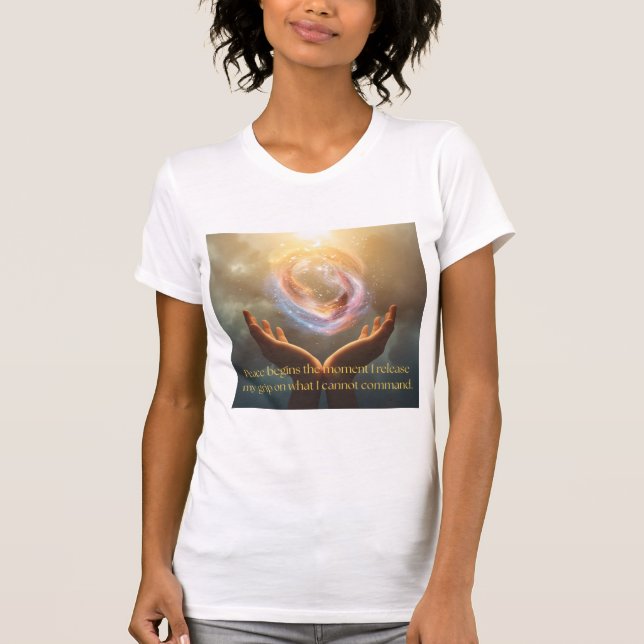 Peace Quote T-shirt (Vorderseite)
