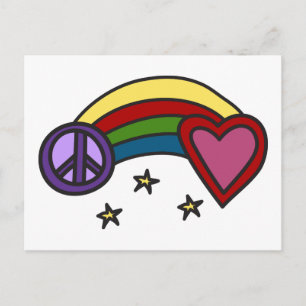 Peace Rainbow Postkarte