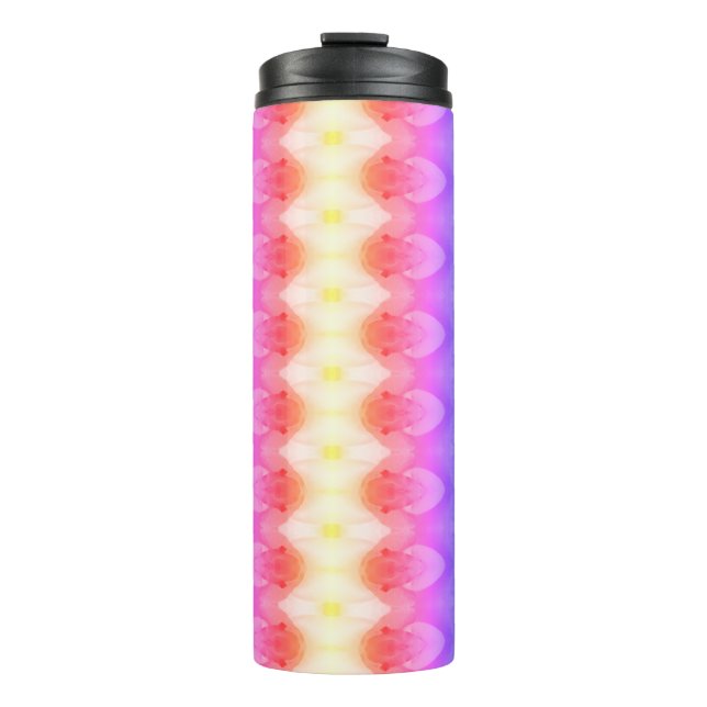 Peace Rose Ikat 4 Ipan Thermosbecher (Vorderseite)