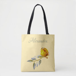 Peace Rose w' Pale Green & Gold leaves Wedding  Tasche