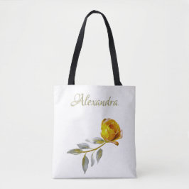 Peace Rose w'Bale Green & Gold Blätter Wedding Tasche