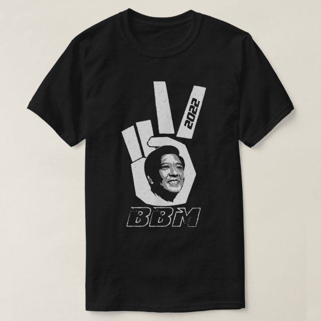 Peace Sign 2022 BBM on red  Bong Bong Marcos  T-Shirt (Design vorne)