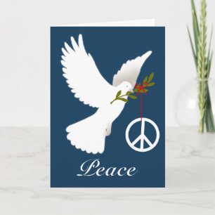 Peace Sign Card Feiertagskarte