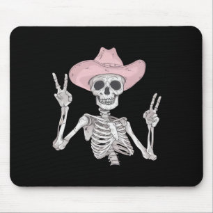 Peace Sign Cowboy Hat Western Mexicanisches Hallow Mousepad