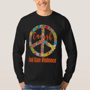 Peace Sign End Gun Gewalt Wir tragen Orange T-Shirt