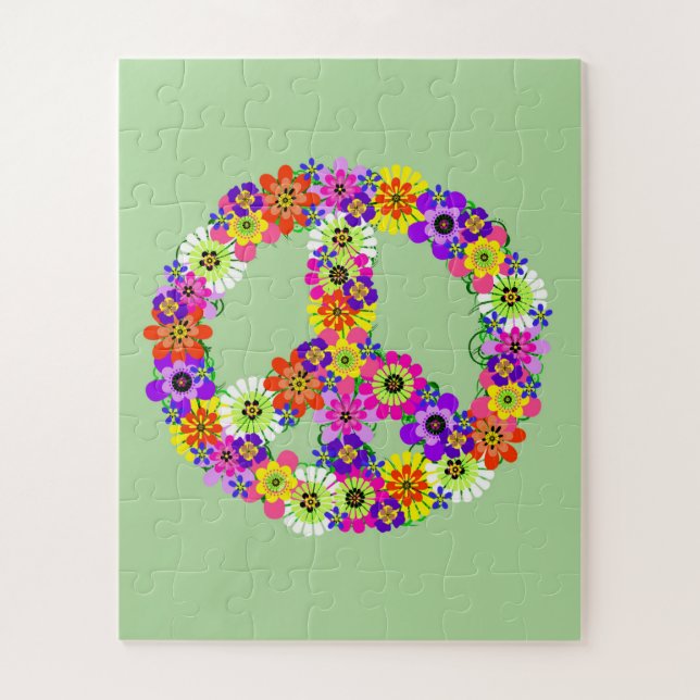 Peace Sign Floral (Vertikal)