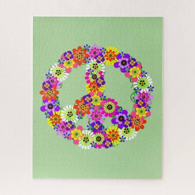 Peace Sign Floral (Vertikal)