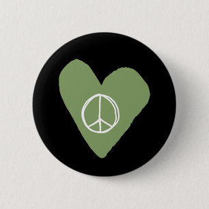Peace Sign Herz Button