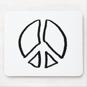 Peace Sign Hollow Mousepad