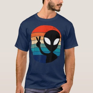 PEACE SIGN LIEBE 1960er 1970er Shirt Gefärbte Kraw