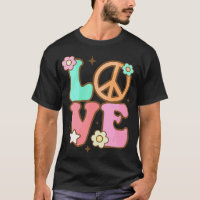 Peace Sign Liebe 60er 70er Costume Groovy Hippie i