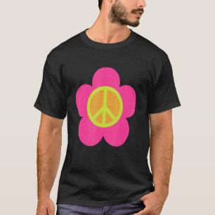 PEACE SIGN LIEBE 60er 70er Gefärbte Krawatte Hippi T-Shirt