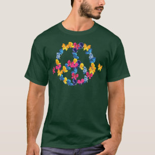 PEACE SIGN LIEBE 60er 70er Gefärbte Krawatte Hippi T-Shirt