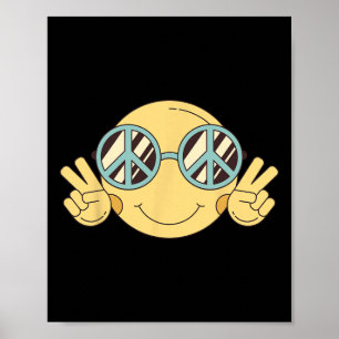 Peace Sign Liebe 60er 70er Groovy Hippie Kostümhal Poster