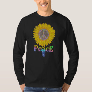 Peace Sign Liebe 60er 70er Jahre Hippie Gefärbte K T-Shirt