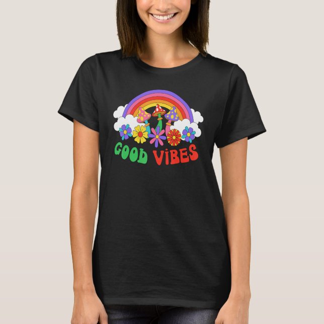 PEACE SIGN LOVE 60s 70s Tie Dye Hippie Halloween C T-Shirt (Vorderseite)