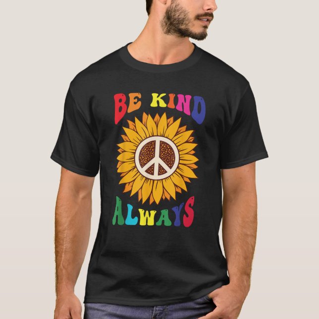 PEACE SIGN LOVE 60s 70s Tie Dye Hippie Halloween C T-Shirt (Vorderseite)