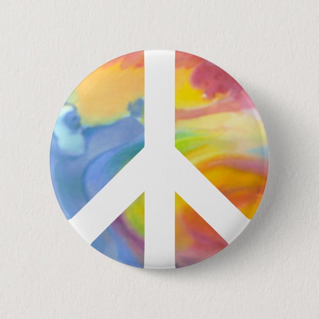 Peace Sign Pastel Button (Vorderseite)