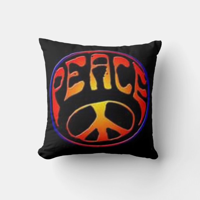 Peace Sign Pillow Kissen (Vorderseite)