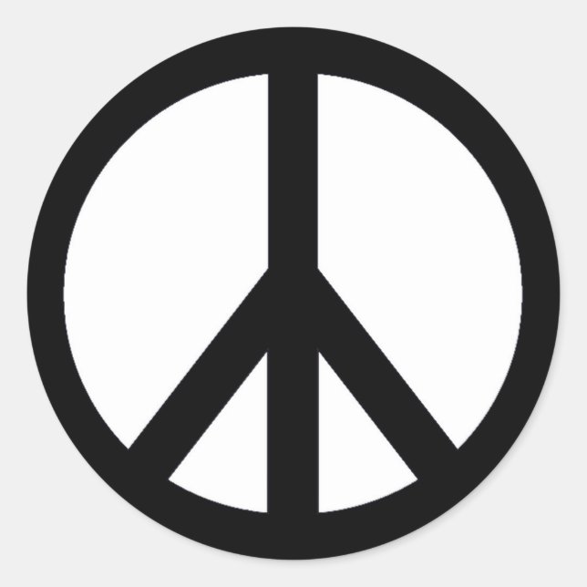 Peace Sign Sticker (Vorderseite)