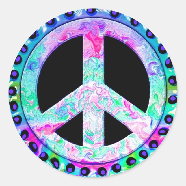 Peace Sign Stickers (Vorderseite)