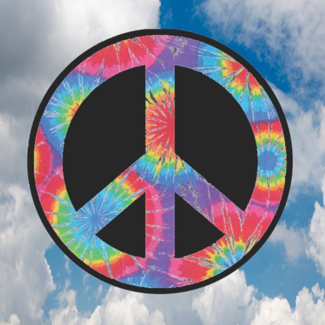 Peace Sign Stickers - Rainbow Hippie Design (Von Creator hochgeladen)
