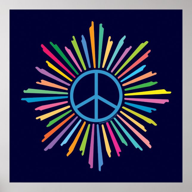 Peace Sign Symbol Poster (Vorne)