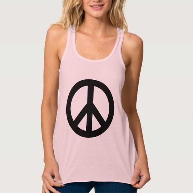 Peace Sign Symbol Tank Top (Vorderseite)