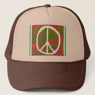 Peace Sign Trucker Hat Truckerkappe