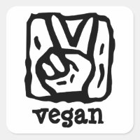 Peace Sign V für Vegan