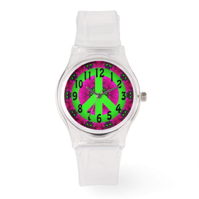 Peace Sign Watch Armbanduhr (Vorderseite)