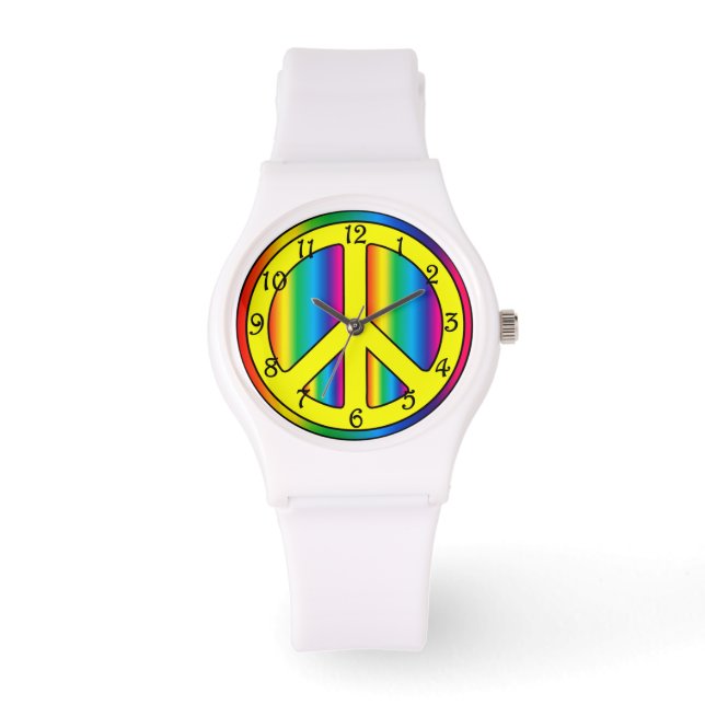 Peace Sign Watch Armbanduhr (Vorderseite)