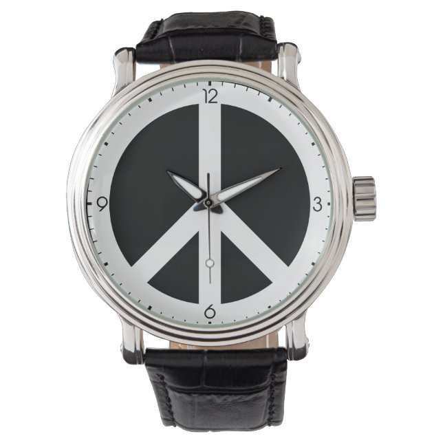 Peace Sign Watch Armbanduhr (Vorderseite)