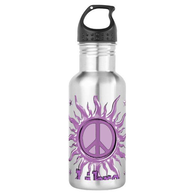 Peace Sun Libra Trinkflasche (Vorderseite)