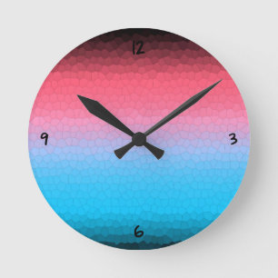 Peace Sun Round Clock Runde Wanduhr