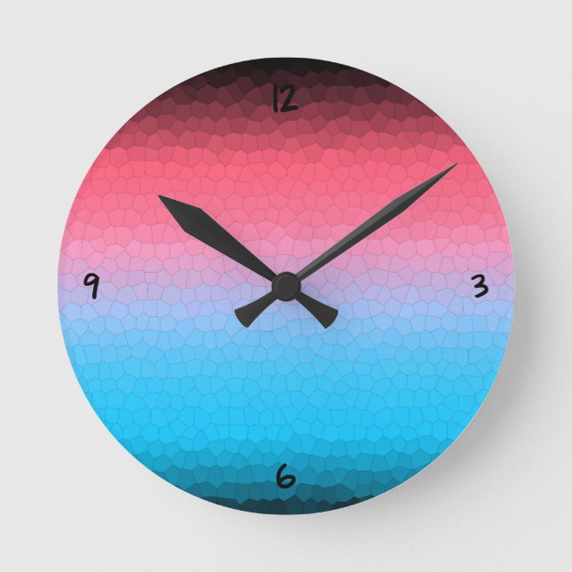 Peace Sun Round Clock Runde Wanduhr (Vorderseite)