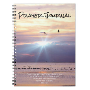 Peace Sunset Ocean Prayer Journal Notizblock