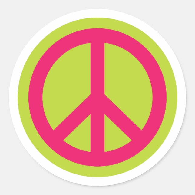 Peace Symbol 01 Aufkleber (Vorderseite)