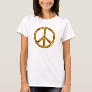 PEACE-Symbol - GOLD T-Shirt