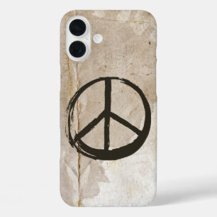 Peace Symbol Hippie Liebe 1960er Sign Mud Soiled iPhone 16 Plus Hülle