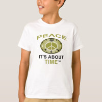 PEACE SYMBOL SCHLIESSEN OM T Shirt (weiß)